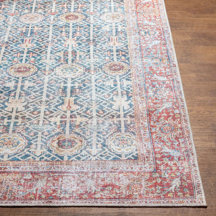 LIVABLISS Kemer Blue KMR-2301 6ft.7in. x 9ft. Rect. Rug