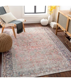 Livabliss Kemer KMR2302 Red Dark Blue Area Rug 8 ft. 10 in. X 12 ft. Rectangle