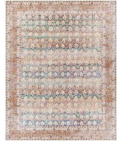 Livabliss Kemer KMR2304 Bright Blue Dark Blue Area Rug 7 ft. 6 in. X 9 ft. 6 in. Rectangle