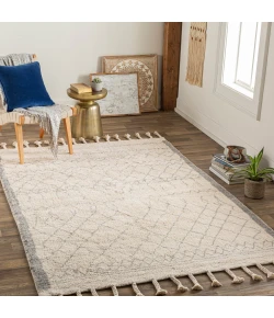 Surya Khemisset KMS2306 Gray Cream Area Rug 8 ft. X 10 ft. Rectangle