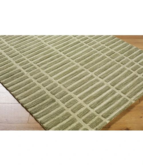 Livabliss Klopp Olive Green KPP-2307 6 ft. X 9 ft. Rect. Rug