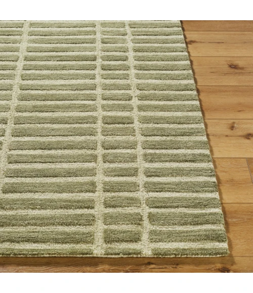 Livabliss Klopp Olive Green KPP-2307 6 ft. X 9 ft. Rect. Rug