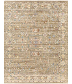 Surya Kushal KUS2307 Light Brown Medium Gray Area Rug 2 ft. X 3 ft. Rectangle