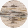 Surya Kavita KVT2301 Light Beige Gray Area Rug 6 ft. Round Round