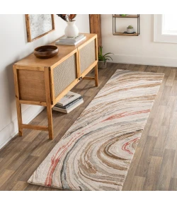 Surya Kavita KVT2310 Dark Brown Tan Area Rug 2 ft. 6 in. X 8 ft. Runner