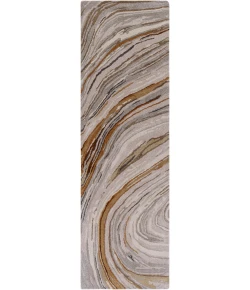 Surya Kavita KVT2311 Charcoal Dark Brown Area Rug 3 ft. X 10 ft. Runner