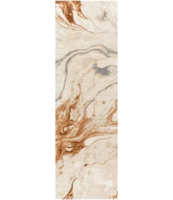 Surya Kavita KVT2313 Dark Brown Tan Area Rug 2 ft. 6 in. X 8 ft. Runner