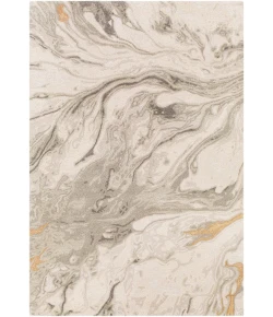 Surya Kavita KVT2314 Brown Charcoal Area Rug 8 ft. Round