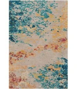 Surya Kavita KVT2319 Aqua Blue Area Rug 8 ft. Round