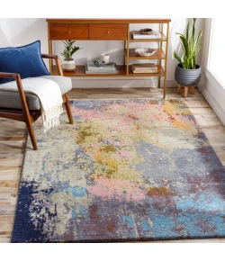 Surya Kavita KVT2320 Gray Olive Area Rug 8 ft. Round