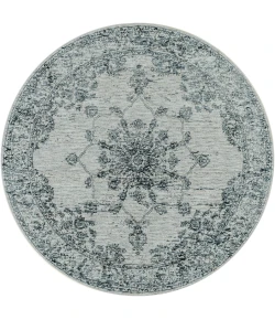 Livabliss Laila LAA2302 Dark Blue Teal Area Rug 7 ft. 10 in. Round