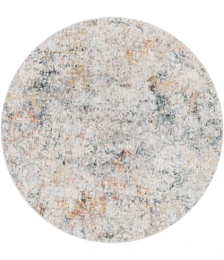 Livabliss Laila LAA2304 Light Gray Tan Area Rug 6 ft. 7 in. Round