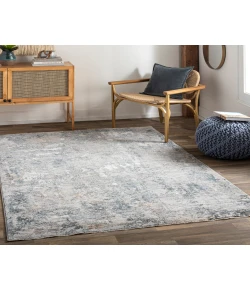 Livabliss Laila LAA2305 Pale Blue Dark Blue Area Rug 5 ft. 3 in. Round