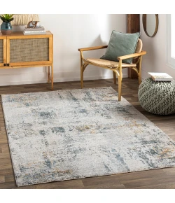 Livabliss Laila LAA2314 Teal Mustard Area Rug 5 ft. 3 in. Round