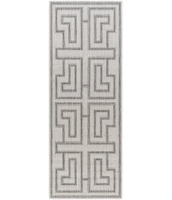 Livabliss Long Beach LBH2343 Light Grey Taupe Area Rug 2 ft. 7 in. X 7 ft. 3 in. Runner