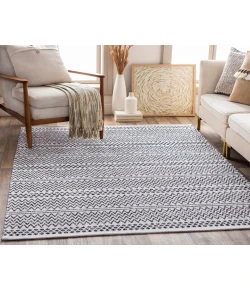 Livabliss La Casa LCS2304 Black Cream Area Rug 5 ft. X 7 ft. 3 in. Rectangle