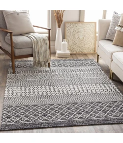 Livabliss La Casa LCS2306 Black Cream Area Rug 6 ft. 4 in. X 9 ft. Rectangle