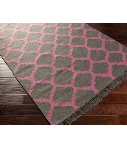 Surya Lagoon LGO2022 Bright Pink Dark Brown Area Rug 5 ft. X 8 ft. Rectangle