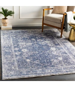 Livabliss Lincoln LIC2303 Navy Denim Area Rug 3 ft. 3 in. X 10 ft. Runner