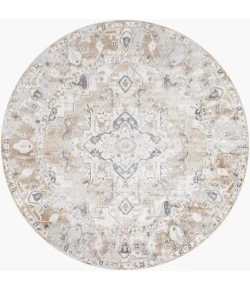 LIVABLISS Lillian Oatmeal LLL-2335 6ft.7in. x 6ft.7in. Round Rug