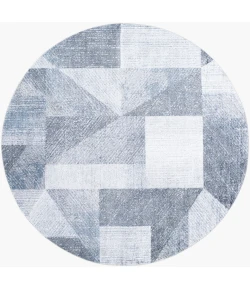 Livabliss Lillian Charcoal LLL-2356 6 ft. 7 in. X 6 ft. 7 in. Round Rug
