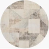 Livabliss Lillian Brown LLL-2357 6 ft. 7 in. X 6 ft. 7 in. Round Rug