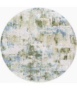 Livabliss Lillian Dark Green LLL-2358 6 ft. 7 in. X 6 ft. 7 in. Round Rug