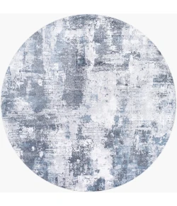Livabliss Lillian Charcoal LLL-2359 6 ft. 7 in. X 6 ft. 7 in. Round Rug