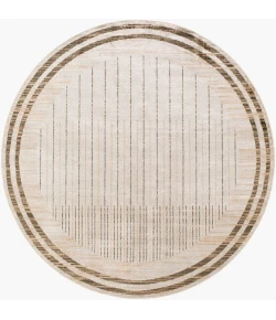 Livabliss Lillian Brown LLL-2363 6 ft. 7 in. X 6 ft. 7 in. Round Rug