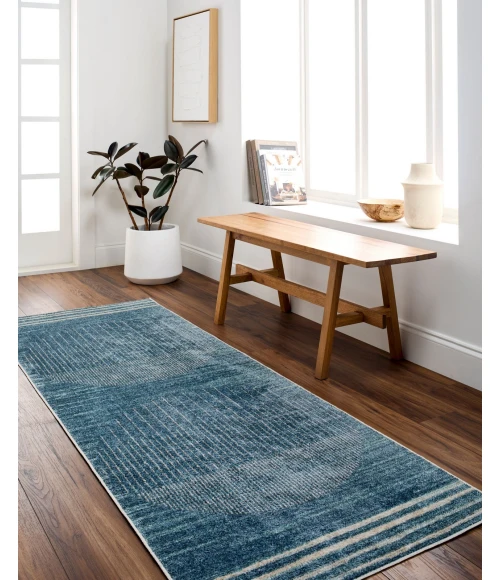 Livabliss Lillian Dark Blue LLL-2364 9 ft. 2 in. X 12 ft. 4 in. Rect. Rug