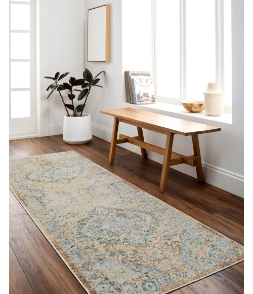 Livabliss Lillian Light Brown LLL-2367 6 ft. 7 in. X 6 ft. 7 in. Round Rug