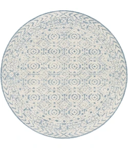 Surya Louvre LOU2304 Navy Ice Blue Area Rug 8 ft. Round