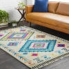 Livabliss Love LOV2302 Sky Blue Bright Yellow Area Rug 9 ft. 2 in. X 12 ft. 2 in. Rectangle