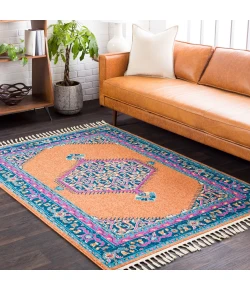 Livabliss Love LOV2309 Burnt Orange Navy Area Rug 9 ft. 2 in. X 12 ft. 2 in. Rectangle