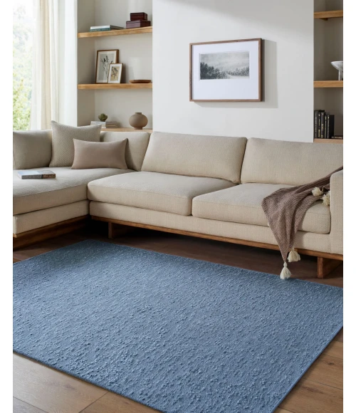 Livabliss Lush Slate Blue LSH-2305 8 ft. X 10 ft. Rect. Rug