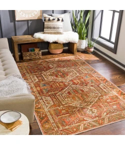 Livabliss Lavable LVB2300 Burnt Orange Dark Red Area Rug 2 ft. X 3 ft. Rectangle