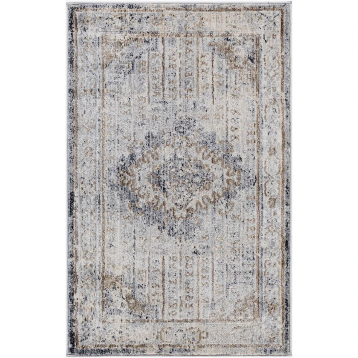 LIVABLISS Liverpool Black LVP-2301 3ft.11in. x 5ft.7in. Rect. Rug