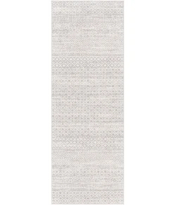 Livabliss Lavadora LVR2319 Gray Light Gray Area Rug 2 ft. 7 in. X 7 ft. 3 in. Runner