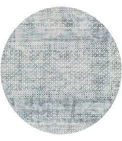 Livabliss Lavadora LVR2320 Ink Blue Blue Area Rug 6 ft. 7 in. Round