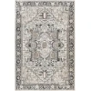 Livabliss Lavadora LVR2322 Black Taupe Area Rug 6 ft. 7 in. Round