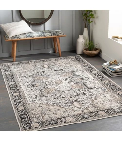 Livabliss Lavadora LVR2322 Black Taupe Area Rug 9 ft. 3 in. X 12 ft. Rectangle
