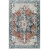 Livabliss Lavadora LVR2323 Ink Blue Blue Area Rug 6 ft. 7 in. Round
