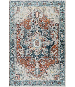 Livabliss Lavadora LVR2323 Ink Blue Blue Area Rug 6 ft. 7 in. Round