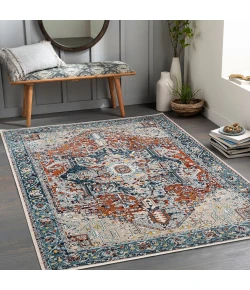 Livabliss Lavadora LVR2323 Ink Blue Blue Area Rug 6 ft. 7 in. Round