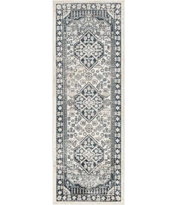 Livabliss Lavadora LVR2324 Black Ink Blue Area Rug 2 ft. 7 in. X 7 ft. 3 in. Runner