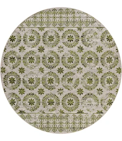 Livabliss Lavadora LVR2326 Black Sage Area Rug 6 ft. 7 in. Round