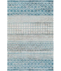 Livabliss Lavadora LVR2335 Ink Blue Black Area Rug 5 ft. 3 in. X 7 ft. Rectangle