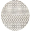 Livabliss Lavadora LVR2339 Ink Blue Gray Area Rug 6 ft. 7 in. Round