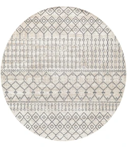 Livabliss Lavadora LVR2339 Ink Blue Gray Area Rug 6 ft. 7 in. Round