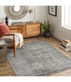 Livabliss Lavadora LVR2342 Black Gray Area Rug 6 ft. 7 in. X 9 ft. Rectangle